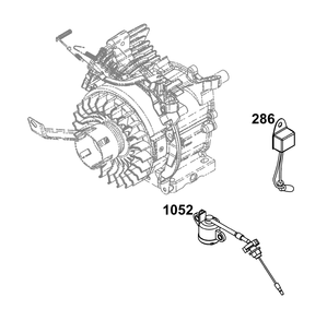 Part Location Diagram of 595419 Briggs and Stratton Oil Sensor Module